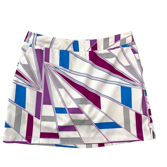 Adidas Skort Womens 12 White Tennis ClimaCool Pockets Gym Workout Athleisure - Picture 1 of 11